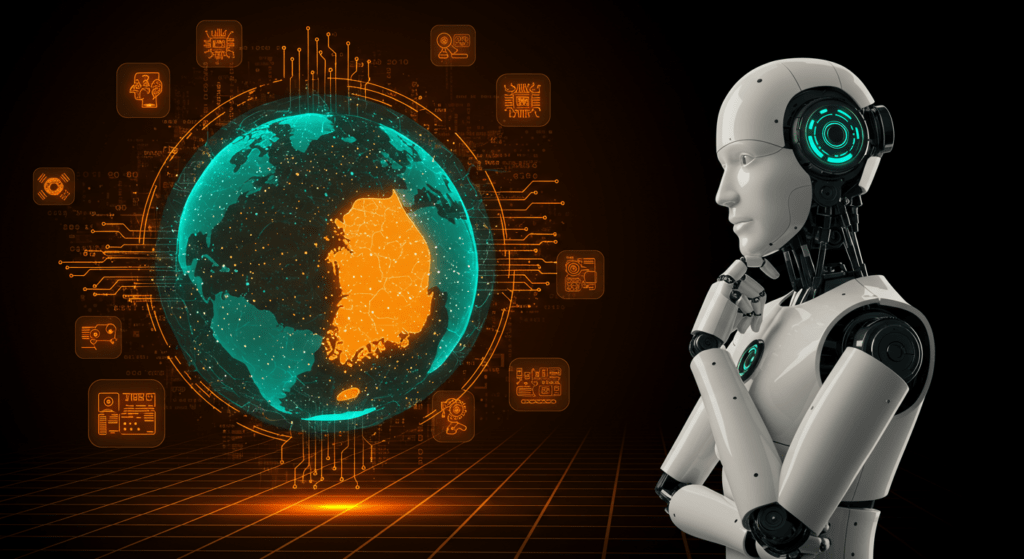 AI 챗봇이 사용자의 질문에 답변하는 장면